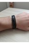 Men's Black Multi-Row Braided Leather Bracelet - 2