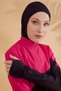 H2O Swimmer Series Black Hijab Swimsuit 4 Pieces M2316-1 - 5