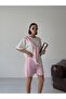 Violessa Oysho Fabric Shawl Collar Shorts Set - 3