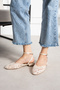 Larista Lace Detail Back Strap Buckle Women's Flat Sandals - 3
