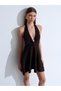 90269 Metal Detailed Peplum Knitwear Dress - 4