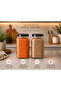 6-Piece Kitchen Food Storage Jar Set 3 Liter with Metal Lid - 6