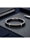 Spiral Steel Chain and Leather Bracelet 3168Blk1001 - 4