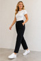 92% Cotton, 8% Lycra, Side Pockets, No Visible Underwear Line, Elastic Waistband Pants - 2
