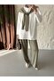 Women's Shawl Collar Soft Textured Fabric Tracksuit Set - 4
