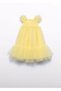 Mayoral Abel Lula Girl's Tulle Evening Dress Yellow - 2