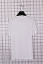 Women's Plus Size Lycra Crew Neck Fish Back Pattern Short Sleeve Mom T-Shirt Combed Cotton Blouse - 3