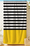 Striped Yellow Black Modern Beach Towel-Minimalist Marine Pool Sea Quick Drying Microfiber Towel - 4