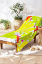 Tropical Leaf Beach Towel - Neon Yellow Mediterranean Style Pool Sea Bath Quick Dry Seaside Cover-Up - 6
