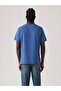 Men's Crew Neck Short Sleeve Blue T-Shirt - A20820362 - 4