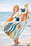 Sea-Themed Jellyfish and Fish Patterned Children's Beach Towel-Marine Cute Underwater Beach Cover - 7