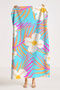 Tropical Floral Palm Leaf Beach Towel - Bohemian Summer Turquoise Quick Dry Microfiber Towel - 4