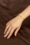 Shahmeran with Triangle Evil Eye Figure and Gold Bracelet