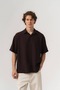 Mach Basic Short Sleeve Tencel Fabric Oversize Shirt
