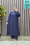 Women's Clothing Plus Size Aerobin Double Suit with Front Zipper Detail and Side Slits Trousers