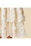 Ruffle Neck Sleeveless Tiered Dress with Embroidered Detail - 5