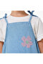 Round Neck Short Sleeves Pinafore with T-shirt - 5