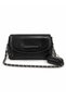 Women's Shoulder & Crossbody Bag with Chain Strap, Patent Leather Look Mini Bag - 4