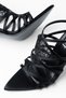 Evening Dress Sandals Heeled Evening Dress Shoes Lace-Up Shoes Thin Heel Shoes - 3