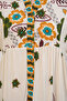 Women's Patterned Long Hijab Dress 2585 - H. Green - 6