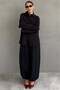 Black Oversize Shirt Balloon Pants Women's Set Mg2779 - 5