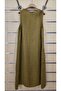 Italian Linen Dress Zero Sleeve Midi Length - 5