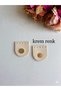 Oval Sew-On Magnet Made of Faux Leather for Knitted Bags