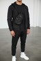 Men's Black-Green, Water-Resistant, Multi-Pocket, Cross-Shoulder and Waist Bag with Strap - 2