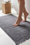 Aflora Anthracite 100% Cotton Foot Towel - 60X130 cm - 2