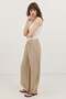 Beige Lace Embroidered Women's Trousers - 3
