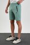 Yosun Men's Regular Fit Zipper Pocket Cotton Shorts - 2