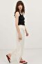 Ecru Lace Embroidered Women's Trousers - 2