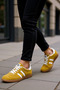 Women's Retro Style Lace-Up Flat Heeled Sneakers Suede Outer Material Comfortable Cut Daily Modern - 2