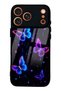 iPhone 17 Pro Neon Butterfly Dream Design Glossy Phone Case