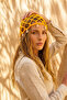 Sea Shell Hair Net Sea Beach Hair Accessory 2140 Yellow
