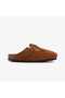 Suede Shearling Unisex Brown Slippers Juststep