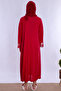Cotton Maternity Nightgown Set with Hijab and Nursing Features Effortt - Cherry - 4