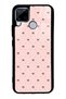 Realme C15 Glossy Phone Case with Cream Coquette Pattern Design