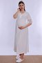 Mother's Comfort Maternity Nightgown with Breastfeeding Feature Effortt - Ecru - 5