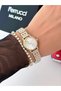 Steel Strap Minimal Case 2 Year Warranty 3 Atm Waterproof Women's Wristwatch + Bracelet Gift - 4