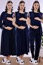 Cotton Maternity and Breastfeeding Set Effortt - Navy Blue