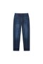 Men Tapered Stretch Denim Indigo Jeans - 3