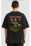 Iron Maiden Oversize Washed T-Shirt Front Back Printed Unisex Heavy Metal T-Shirt