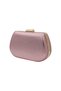 Champagne Pink Women's Evening Dress Bag Clutch Handbag Chain Strap Shoulder Bag - 3
