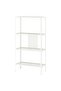 BAGGEBO Shelving unit, metal/white, 60 x 25 x 116 cm
