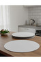 Set of 6 Mdf Round Plates - 30 cm Diameter Decorative Placemats and Presentation Plates - 3