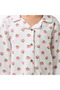 Cotton Collared Long Sleeves Pyjama Set with Floral Print - 6