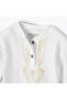 Cotton Henley Neck Long Sleeve Pyjama Set with Embroidery - 5