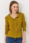 Madonna Collared Buttoned Knitwear Cardigan Mustard