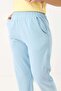 Women's Canvas Pocket Mom Pants Light Blue - 4